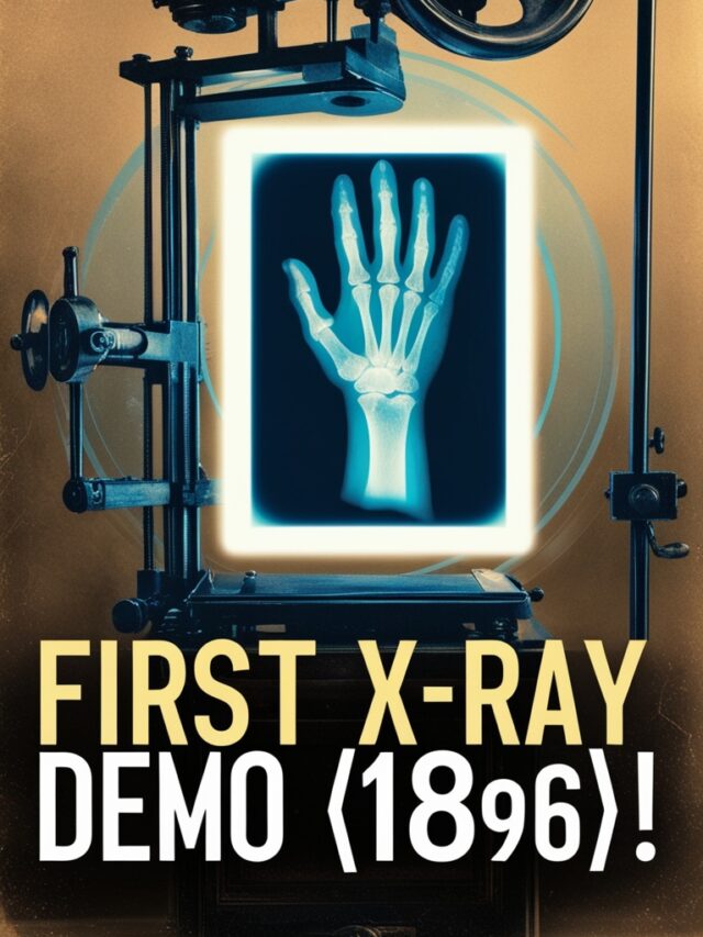 First X-Ray Machine Demonstration Revolutionizes Medicine in 1896