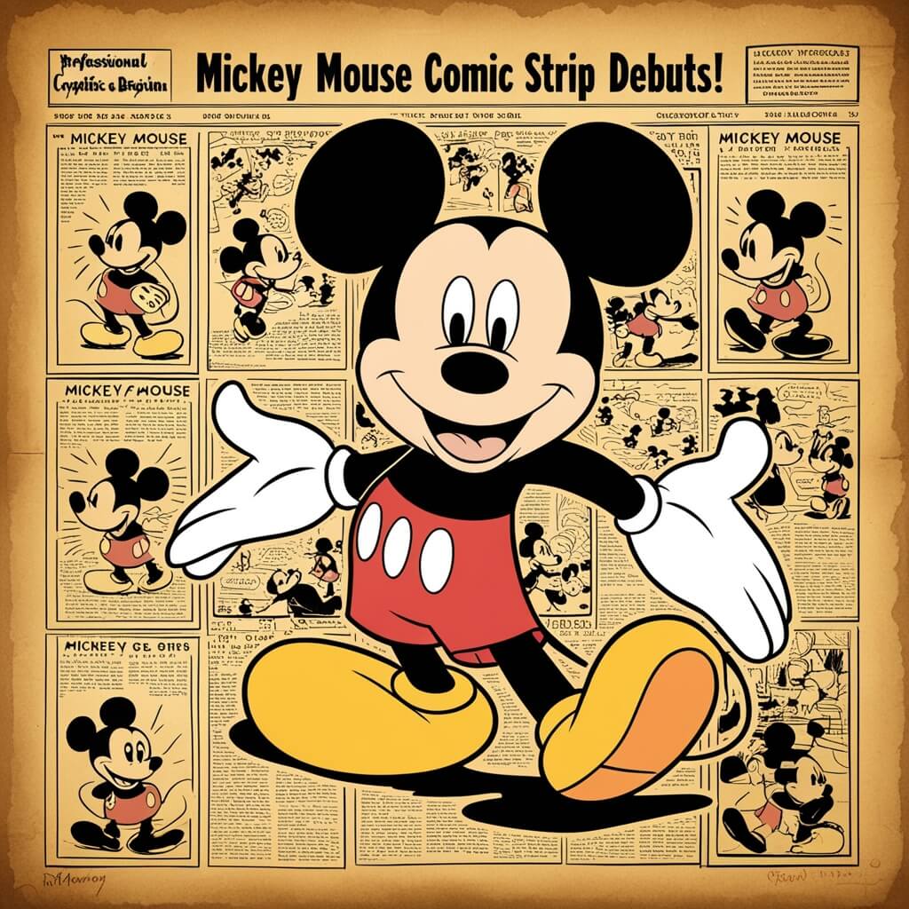 Mickey Mouse Comic Strip Debuts: A Disney Milestone