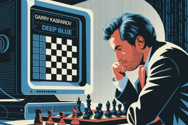 Garry Kasparov faces IBM’s Deep Blue in a tense 1996 chess showdown